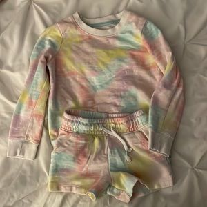 Cat & Jack Sweatshirt/Short Set